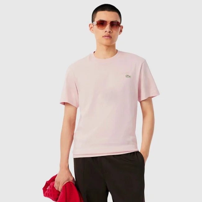 Camiseta Lacoste Rosa Hombre Camiseta Lacoste Rosa Hombre