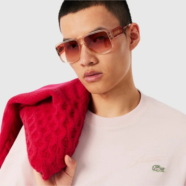 Camiseta Lacoste Rosa Hombre Camiseta Lacoste Rosa Hombre