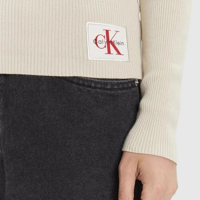 Jersey Calvin Klein Beige Mujer
