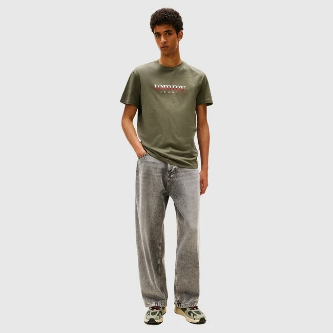 Camiseta Tommy Hilfiger Verde Hombre Camiseta Tommy Hilfiger Verde Hombre