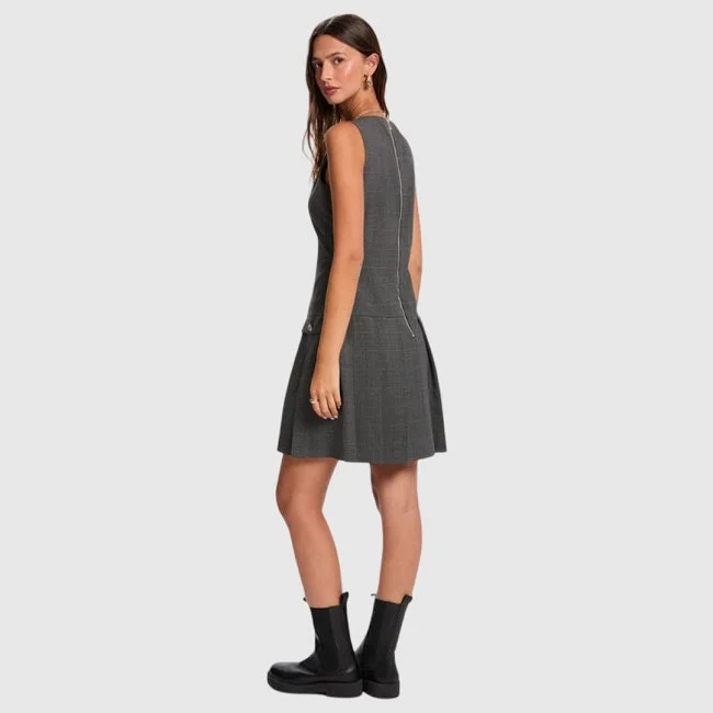 Vestido Morgan Gris Mujer