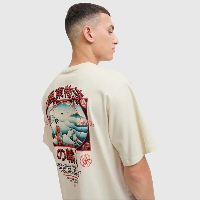 Camiseta Jack & Jones Beige Hombre