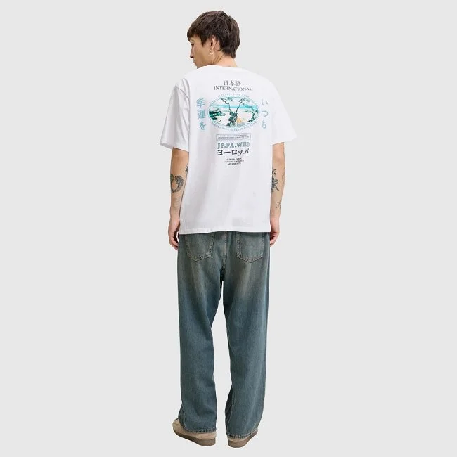 Camiseta Jack & Jones Blanca Hombre