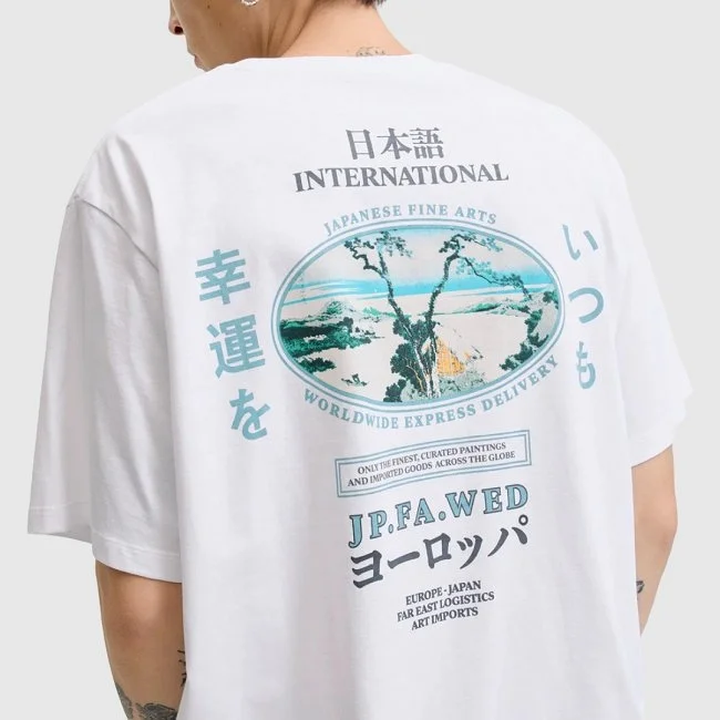 Camiseta Jack & Jones Blanca Hombre