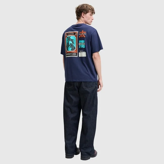 Camiseta Jack & Jones Azul Marino Hombre