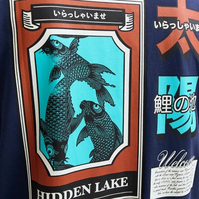 Camiseta Jack & Jones Azul Marino Hombre