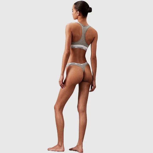 Tanga Calvin Klein Gris Mujer