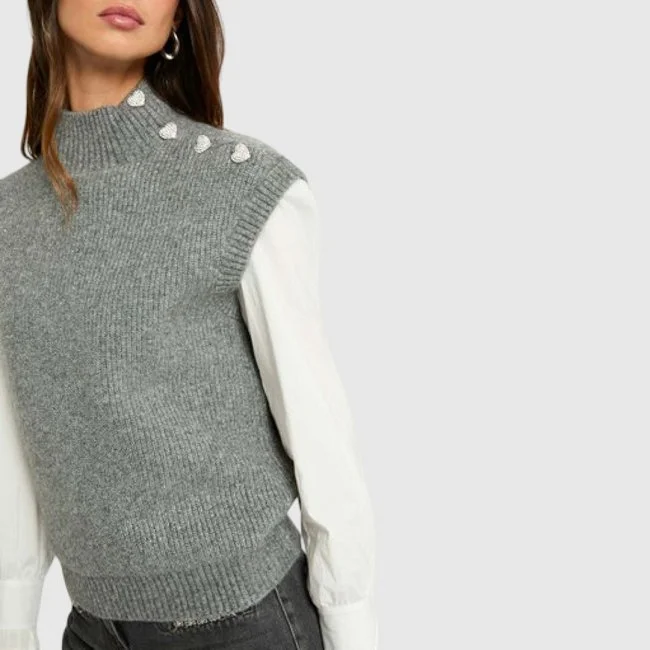 Jersey Morgan Gris Mujer