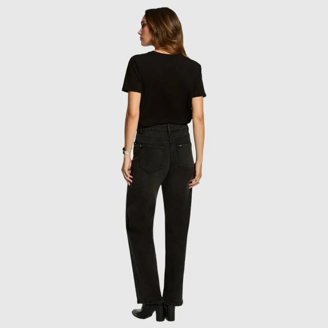 Camiseta Morgan Negra Mujer