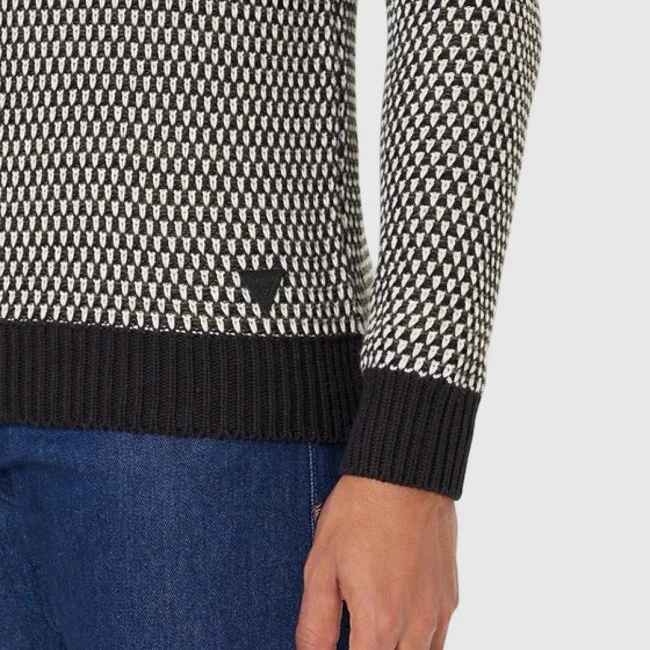 Jersey Guess Blanco y Negro Hombre