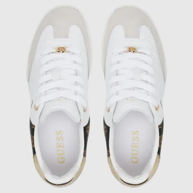 Zapatillas Guess Blancas y Beige Mujer