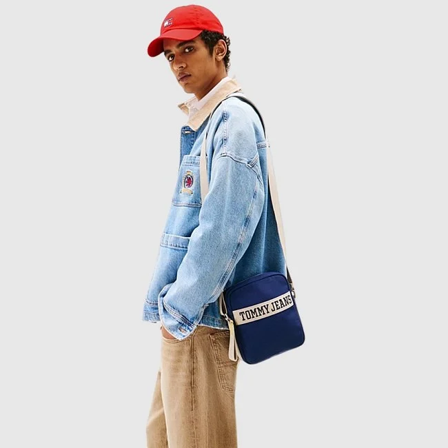 Bandolera Tommy Hilfiger Azul Marino...