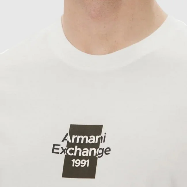 Camiseta Armani Exchange Blanca Hombre