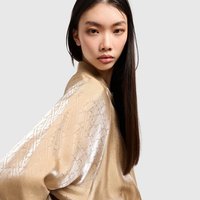 Chaqueta Armani Exchange Dorada Mujer