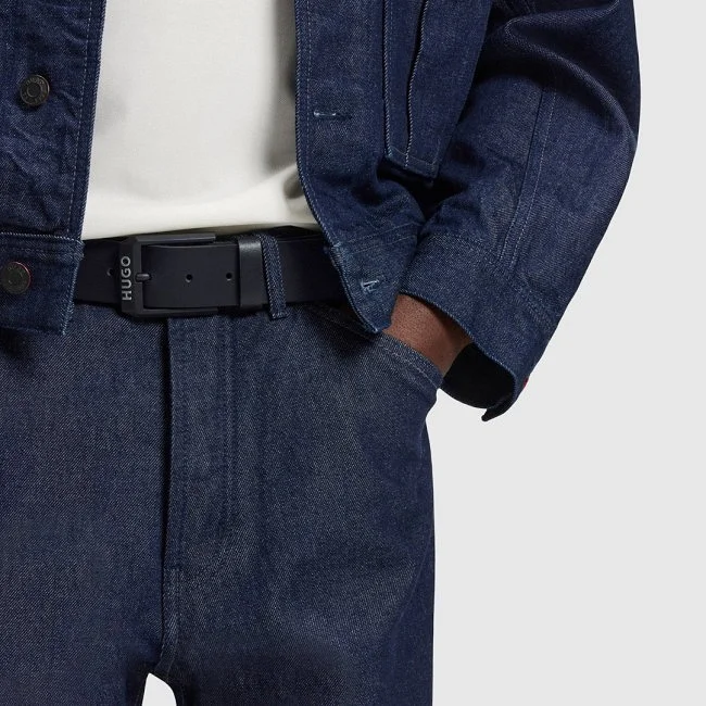 Cinturón Hugo Negro Hombre