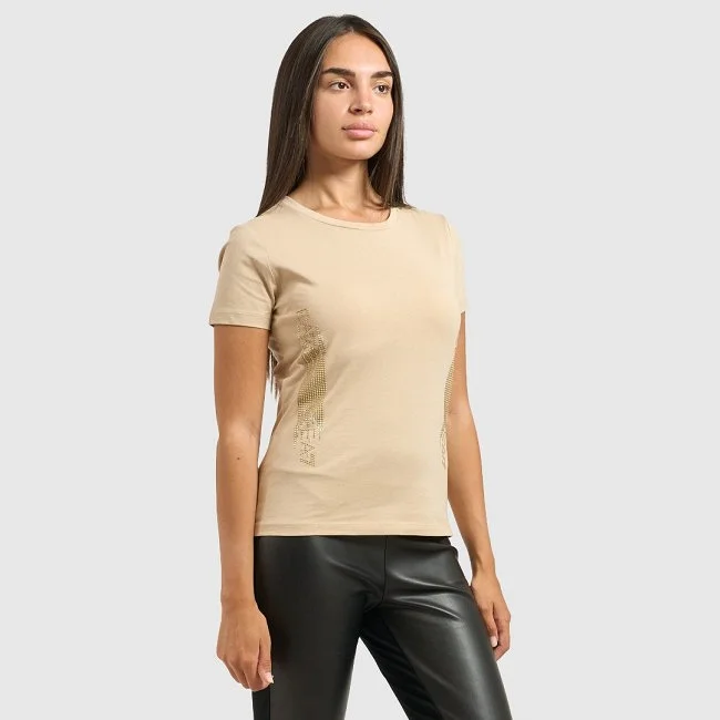 Camiseta Armani Beige Mujer