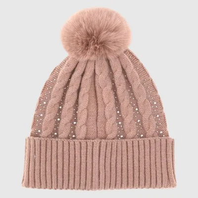 Gorro Guess Rosa Mujer 2
