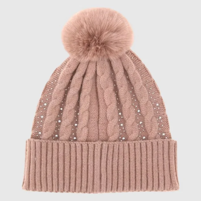 Gorro Guess Rosa Mujer