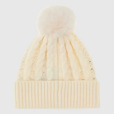 Gorro Guess Blanco Mujer 2