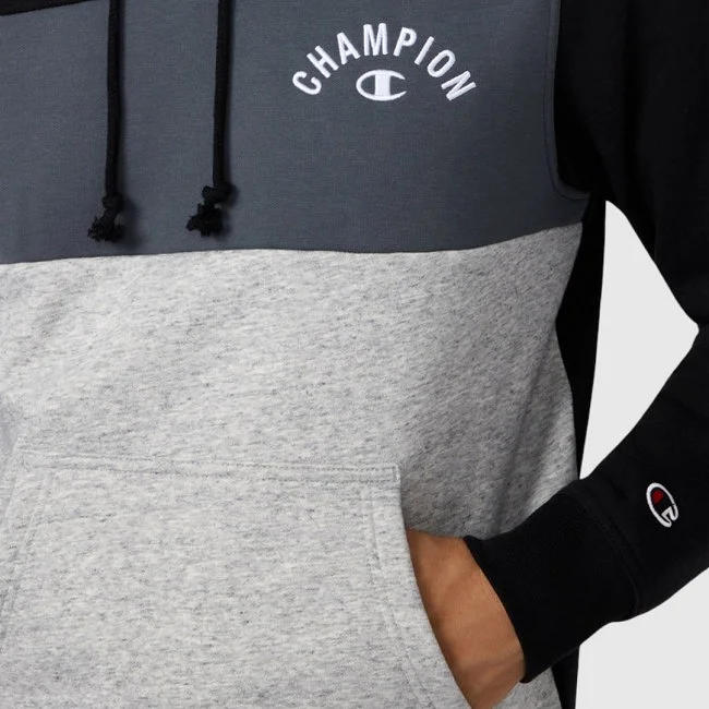 Sudadera Champion Negra y Gris Hombre