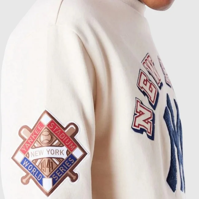 Sudadera New Era Beige Hombre