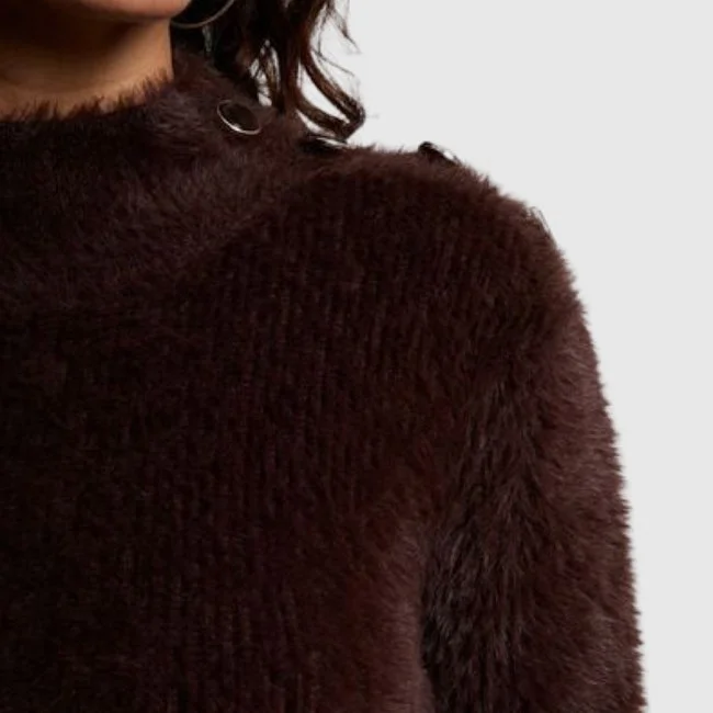 Jersey Morgan Marrón Mujer