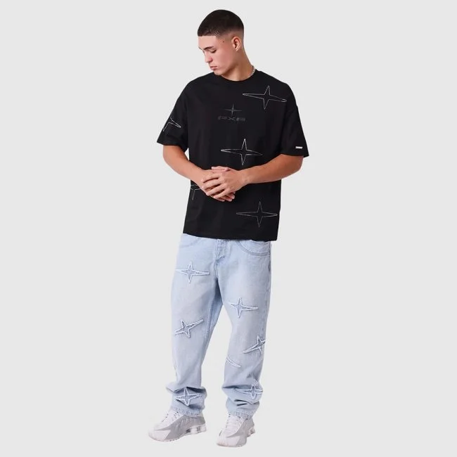 Camiseta Project x Paris Negra Hombre