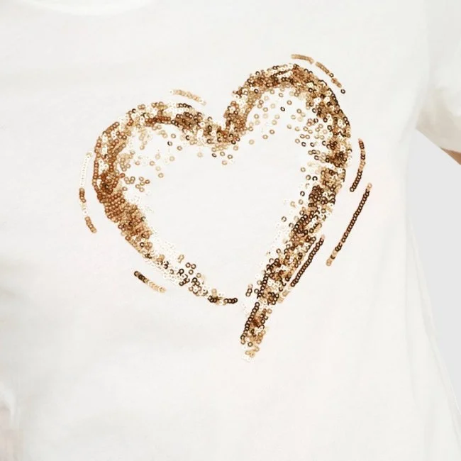 Camiseta ONLY Blanca Mujer Camiseta ONLY Blanca Mujer