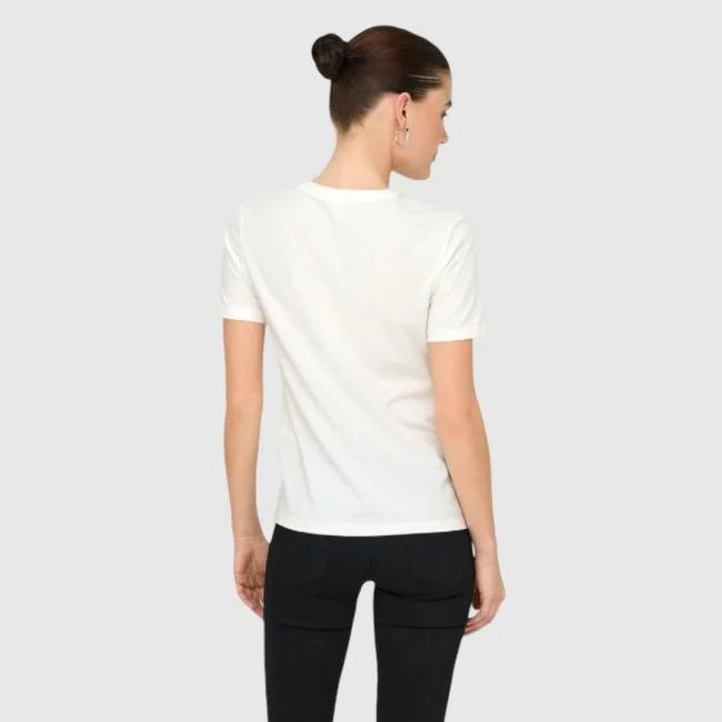 Camiseta ONLY Blanca Mujer Camiseta ONLY Blanca Mujer