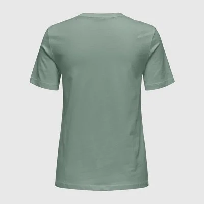 Camiseta ONLY Verde Mujer 2
