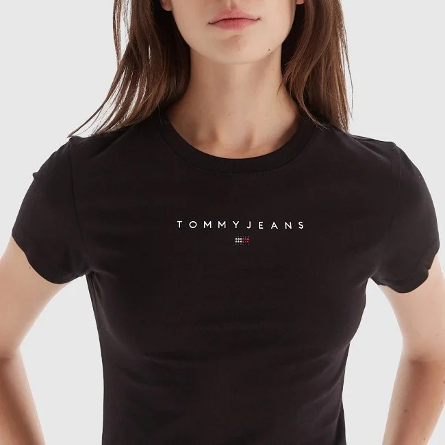 Camiseta Tommy Hilfiger Negra Mujer