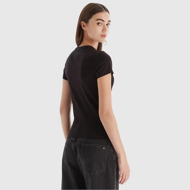 Camiseta Tommy Hilfiger Negra Mujer