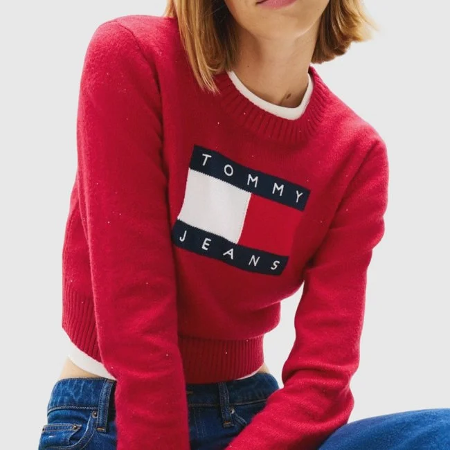Jersey Tommy Hilfiger Fucsia Mujer