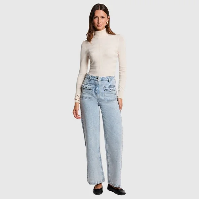 Jersey Morgan Marfil Mujer