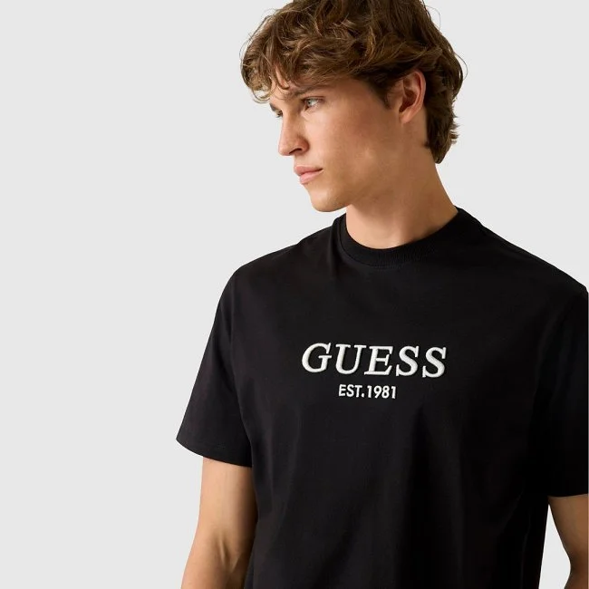 Camiseta Guess Negra Hombre