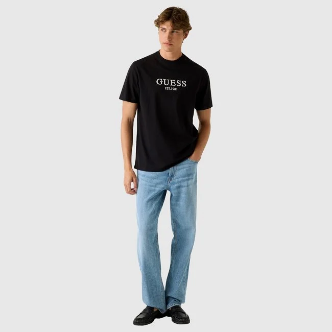 Camiseta Guess Negra Hombre