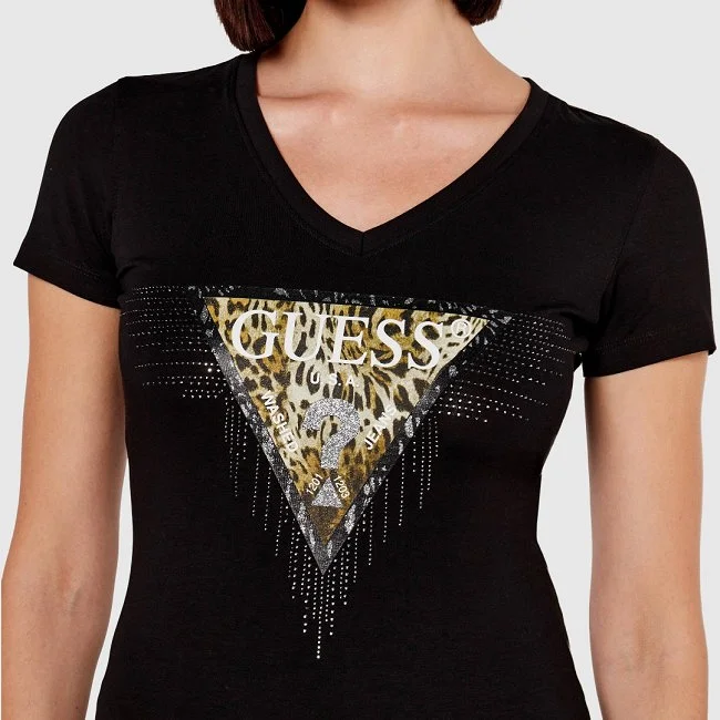Camiseta Guess Negra Mujer