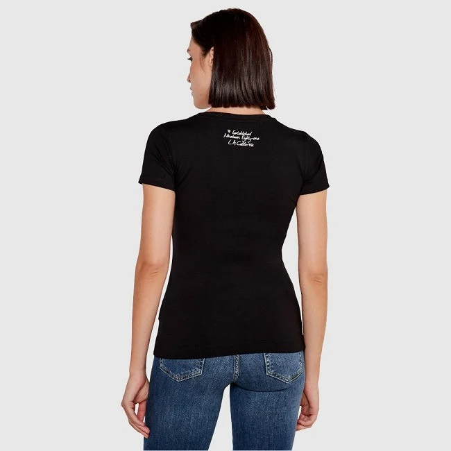 Camiseta Guess Negra Mujer