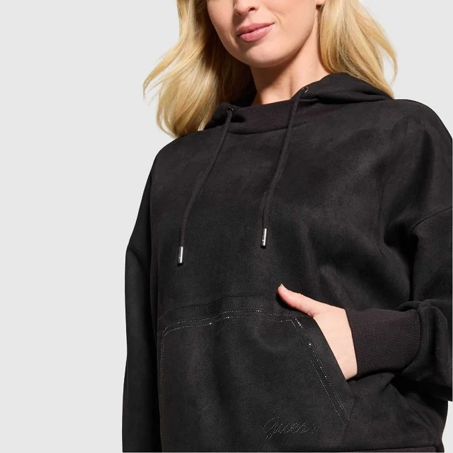Sudadera Guess Negra Mujer