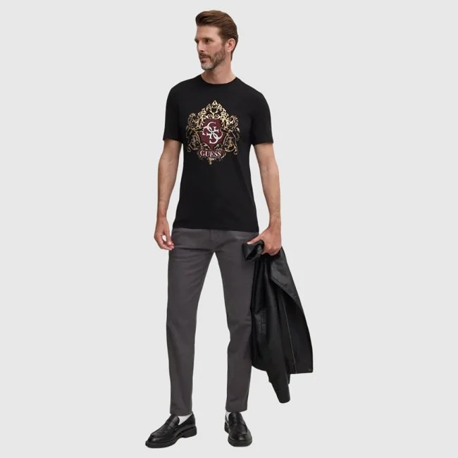 Camiseta Guess Negro Hombre