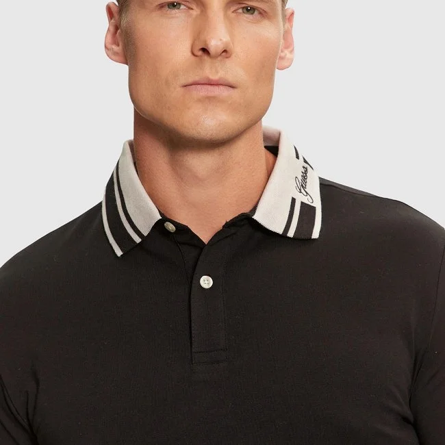 Polo Guess Negro Hombre