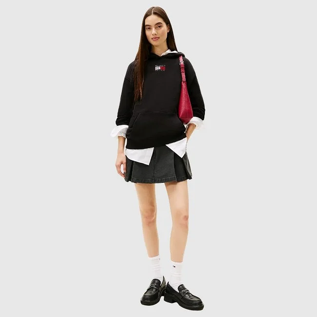 Sudadera Tommy Hilfiger Negra Mujer