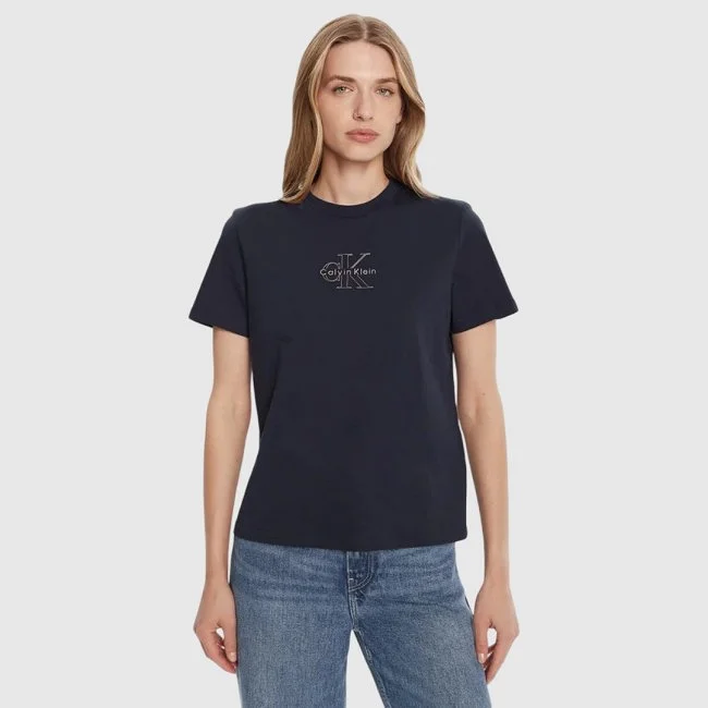 Camiseta Calvin Klein Azul Marino Mujer