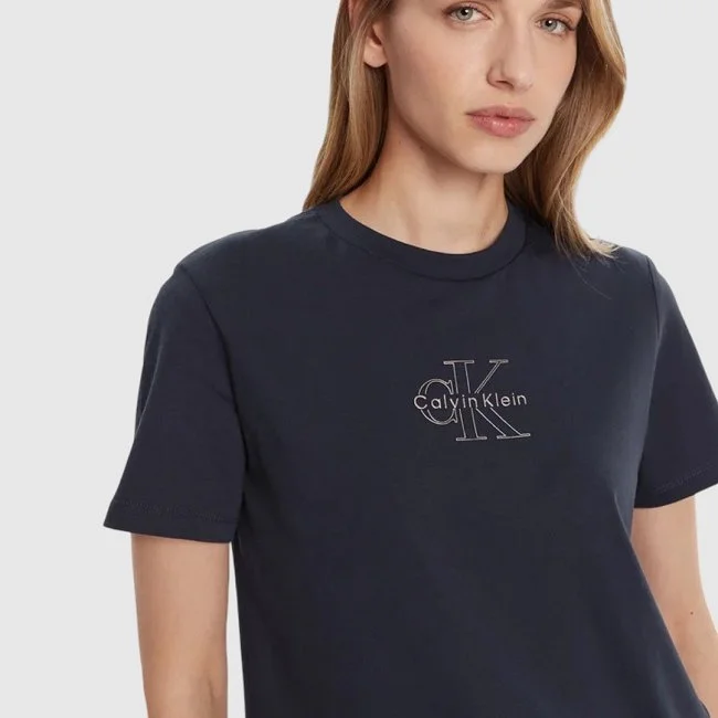 Camiseta Calvin Klein Azul Marino Mujer