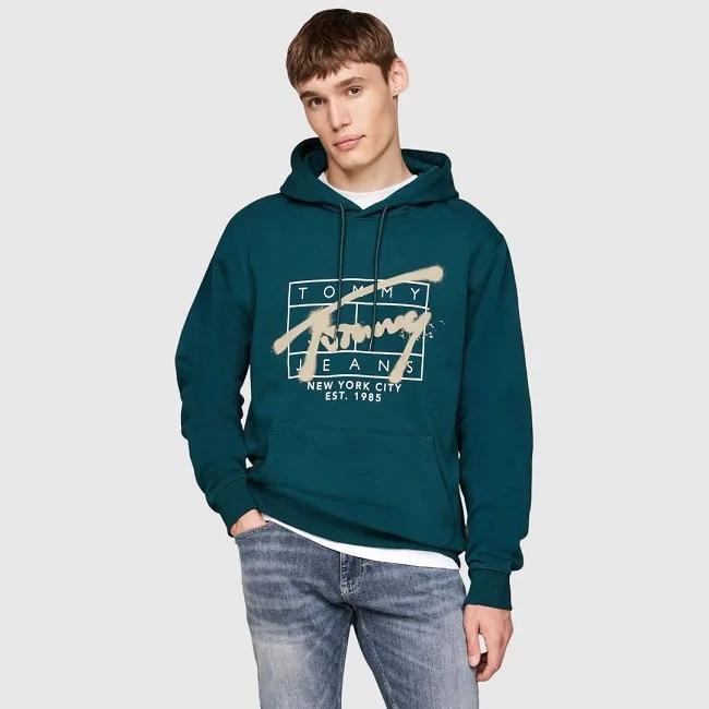 Sudadera Tommy Hilfiger Verde Hombre
