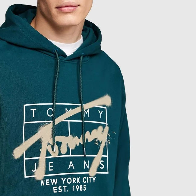 Sudadera Tommy Hilfiger Verde Hombre