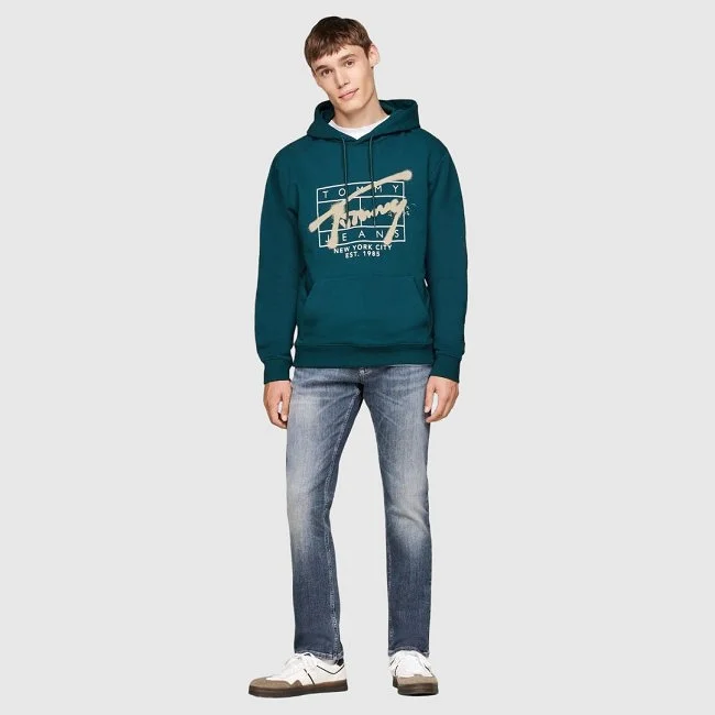 Sudadera Tommy Hilfiger Verde Hombre