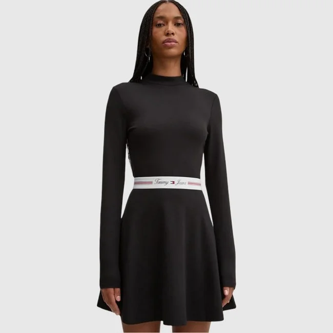 Vestido Tommy Hilfiger Negro Mujer