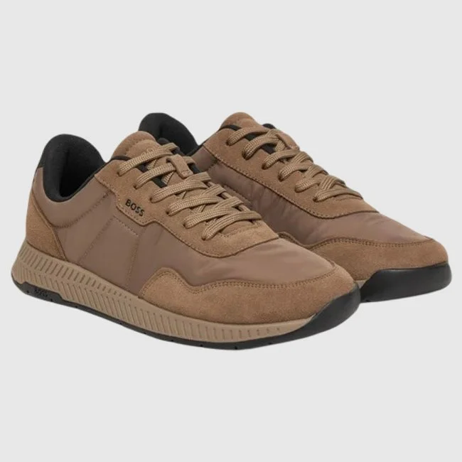 Zapatillas Boss Marrones Hombre