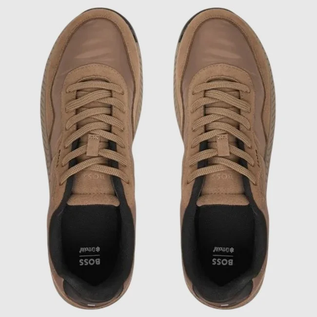 Zapatillas Boss Marrones Hombre